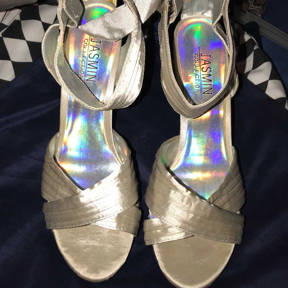 Silver heels